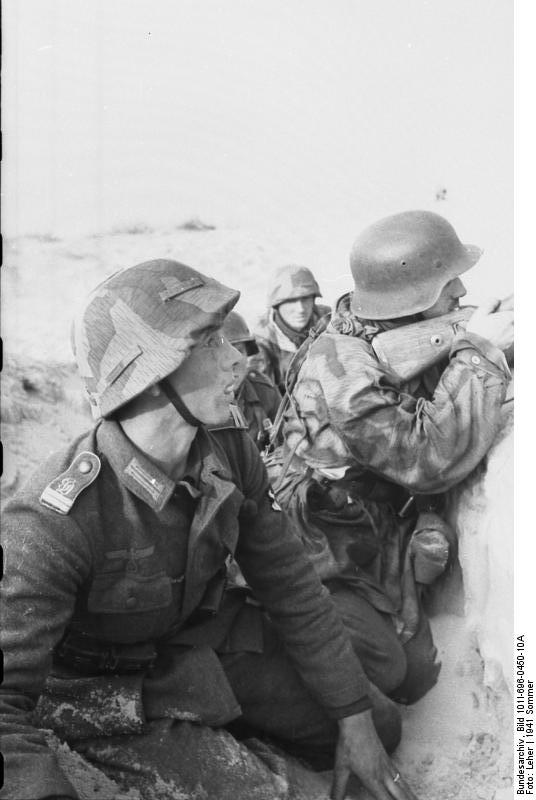 WWII GERMAN WAR MILITARY SPLINTER CAMO M35 REVERSIBLE CAMOUFLAGE HELMET COVER 